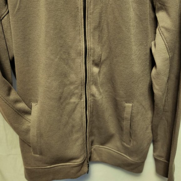 NWT Men Large sweater jacket DKNY Green Full Zip closure V434000S DISCOUNT SHIP! - Picture 3 of 5